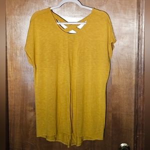 Crossback tunic top
